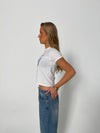 "Disco ball" baby tee - Hvid