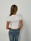 "Wild west" baby tee - Hvid