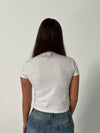 "Give it your best shot" baby tee - Hvid