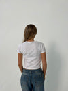 "Bows" baby tee - Hvid