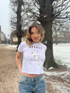 "Italy" baby tee - Hvid