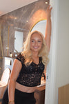 Hemilly blonde bluse - sort