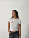 "Lucky you" baby tee - Hvid