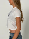"Disco ball" baby tee - Hvid