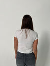 "Lucky you" baby tee - Hvid
