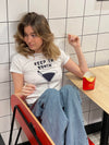"Keep em comin" baby tee - Hvid