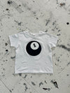 "8BALL Black" baby tee - Hvid