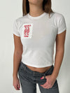 "Lucky you" baby tee - Hvid