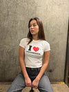 "I love Copenhagen" baby tee - Hvid