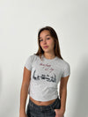 "New York City" baby tee - Grå