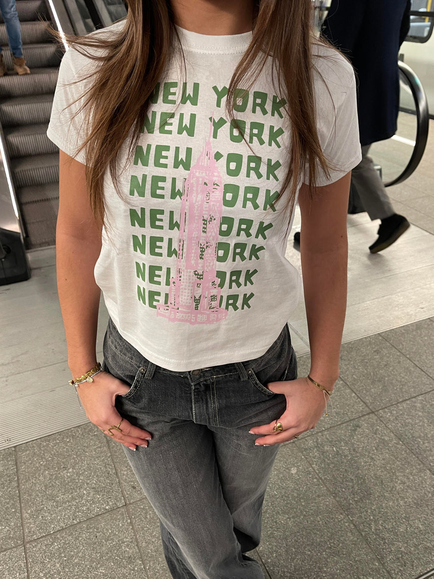 "Empire New york" baby tee - Hvid