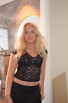 Hemilly blonde bluse - sort