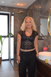 Hemilly blonde bluse - sort