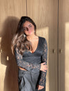 Margarita Blonde bluse - sort