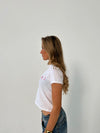 "Bows" baby tee - Hvid
