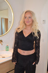 Margarita Blonde bluse - sort