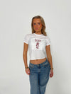 "Wild west" baby tee - Hvid