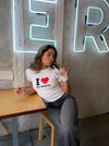 "I love my bestie" baby tee - hvid