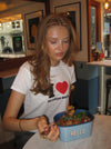 "I love scandi boys" baby tee - hvid