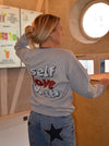 "Self love club" sweatshirt - grå
