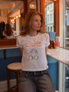 "Small boobs big dreams" baby tee - hvid