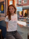 "Small boobs big dreams" baby tee - hvid