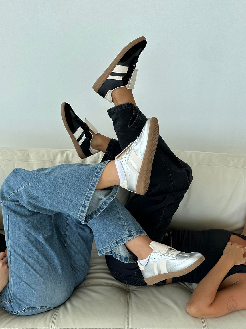 Astana sneakers med kappe - Sølv