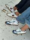 Accra sneakers med stjerne - Hvid/navy