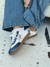 Accra sneakers med stjerne - Hvid/navy