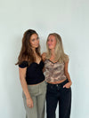 Abigail off shoulder top - Sort