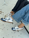 Accra sneakers med stjerne - Hvid/navy