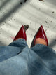 Mirina slingback hæle - Vinrød (bordeaux)
