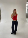 Isa top - Rød