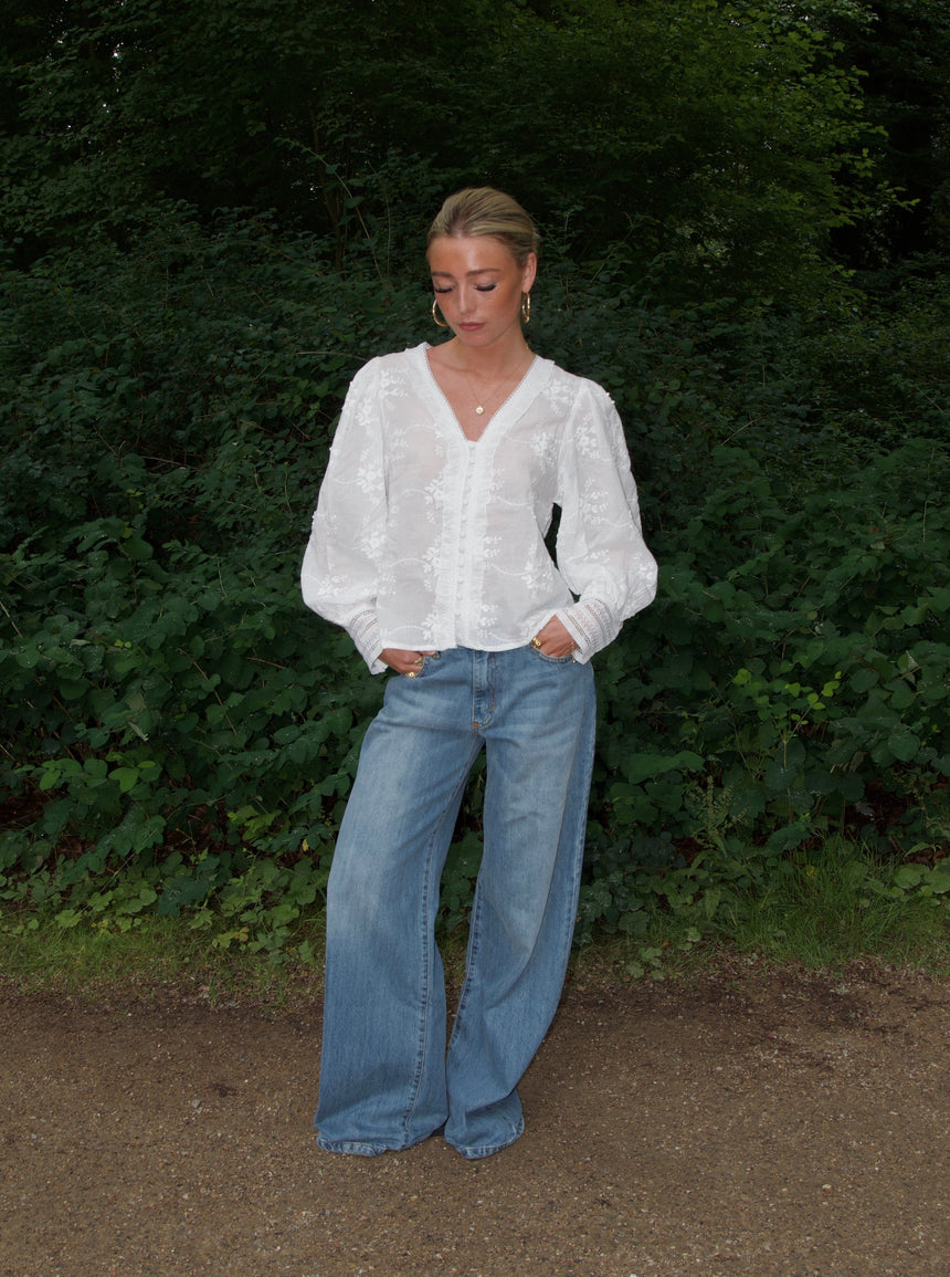 Silvia bluse - Hvid