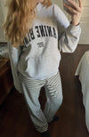 Celine stribet bukser - Sort/hvid