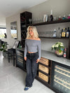 Sage baggy jeans - Mørke grå denim