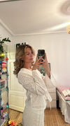 Mathilde Ravn broderet bluse - Hvid