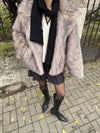Tilla pelsjakke - Beige