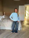 Alaia lavtaljede jeans med lyn detalje - Grå denim