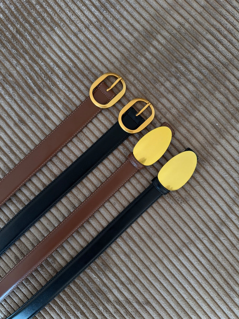 Sleek bælte - Sort/guld