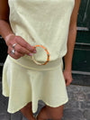 Armbånd med striber - Orange/guld