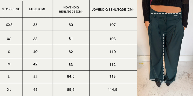 Størrelsesguide