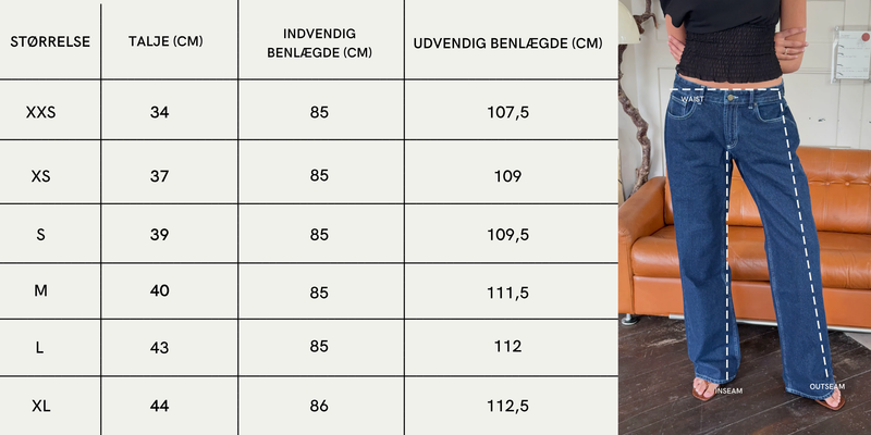 Størrelsesguide