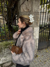 Tilla pelsjakke - Beige