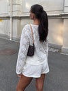 Angelina blonde bluse - Hvid