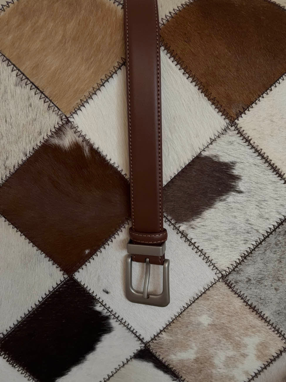 Forge Bælte - Brun/sølv