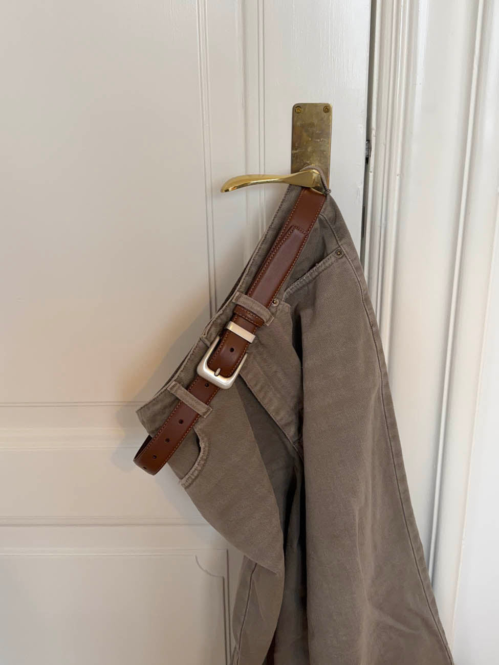 Forge Bælte - Brun/sølv