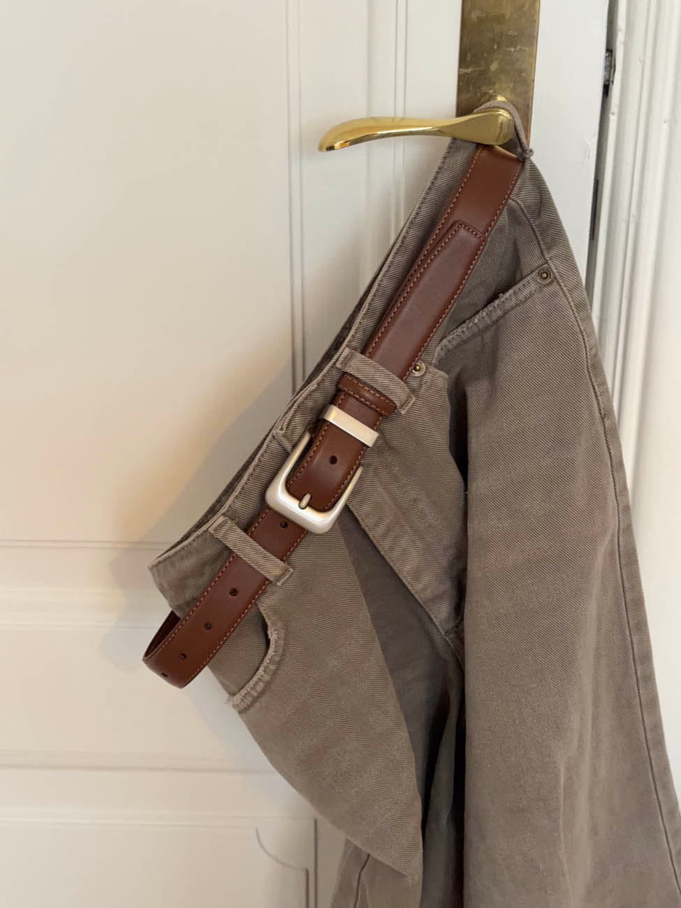 Forge Bælte - Brun/sølv