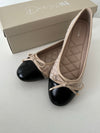Cetinje ballerina sko med skøjfe - Beige