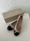 Cetinje ballerina sko med skøjfe - Beige